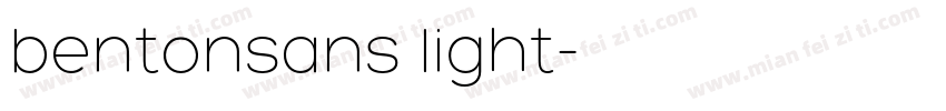 bentonsans light字体转换